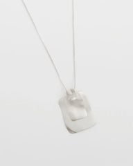 Chico's | Adjustable Square Pendant Necklace/ Silver