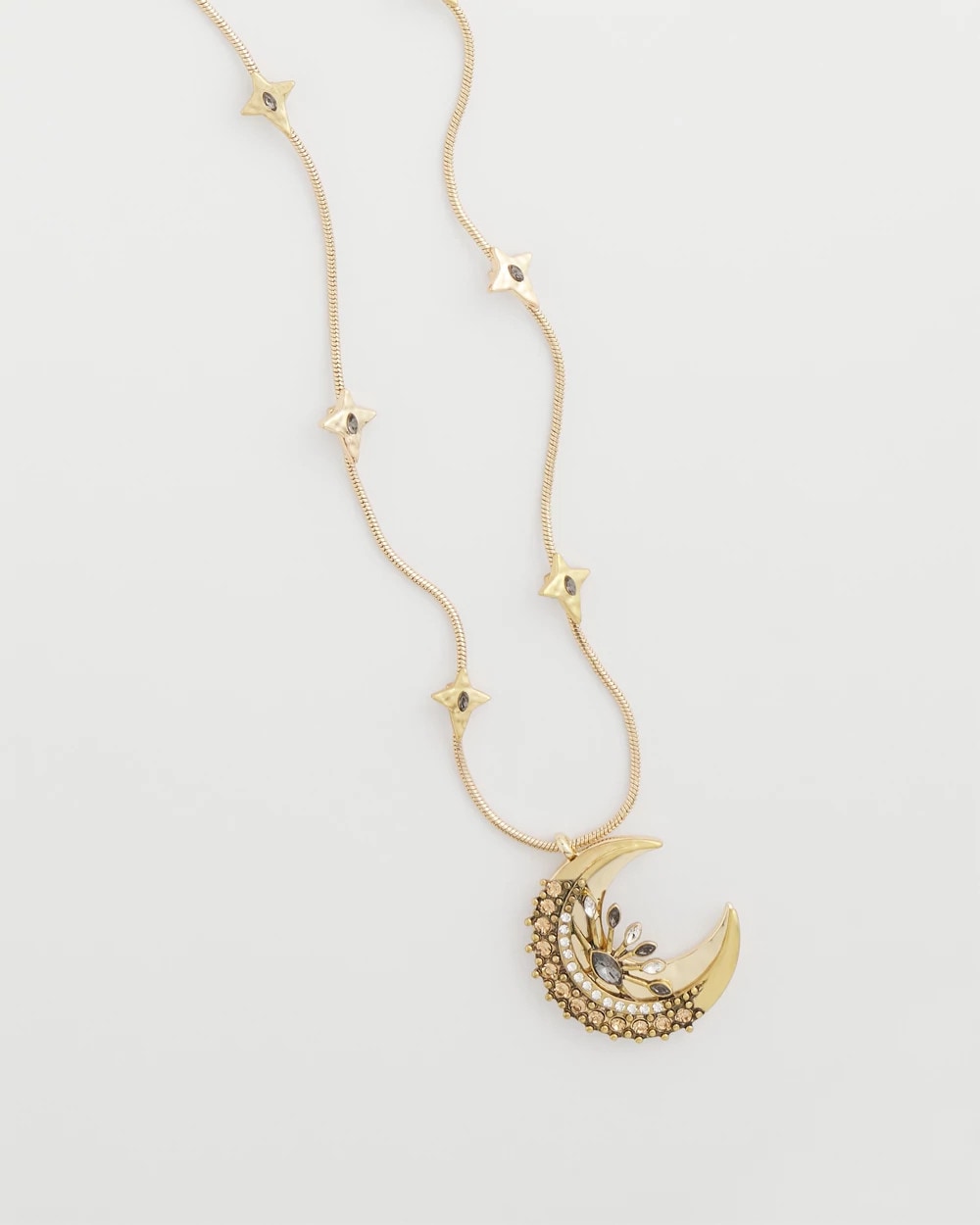 Chico's | Gold Moon Pendant Necklace/ Gold