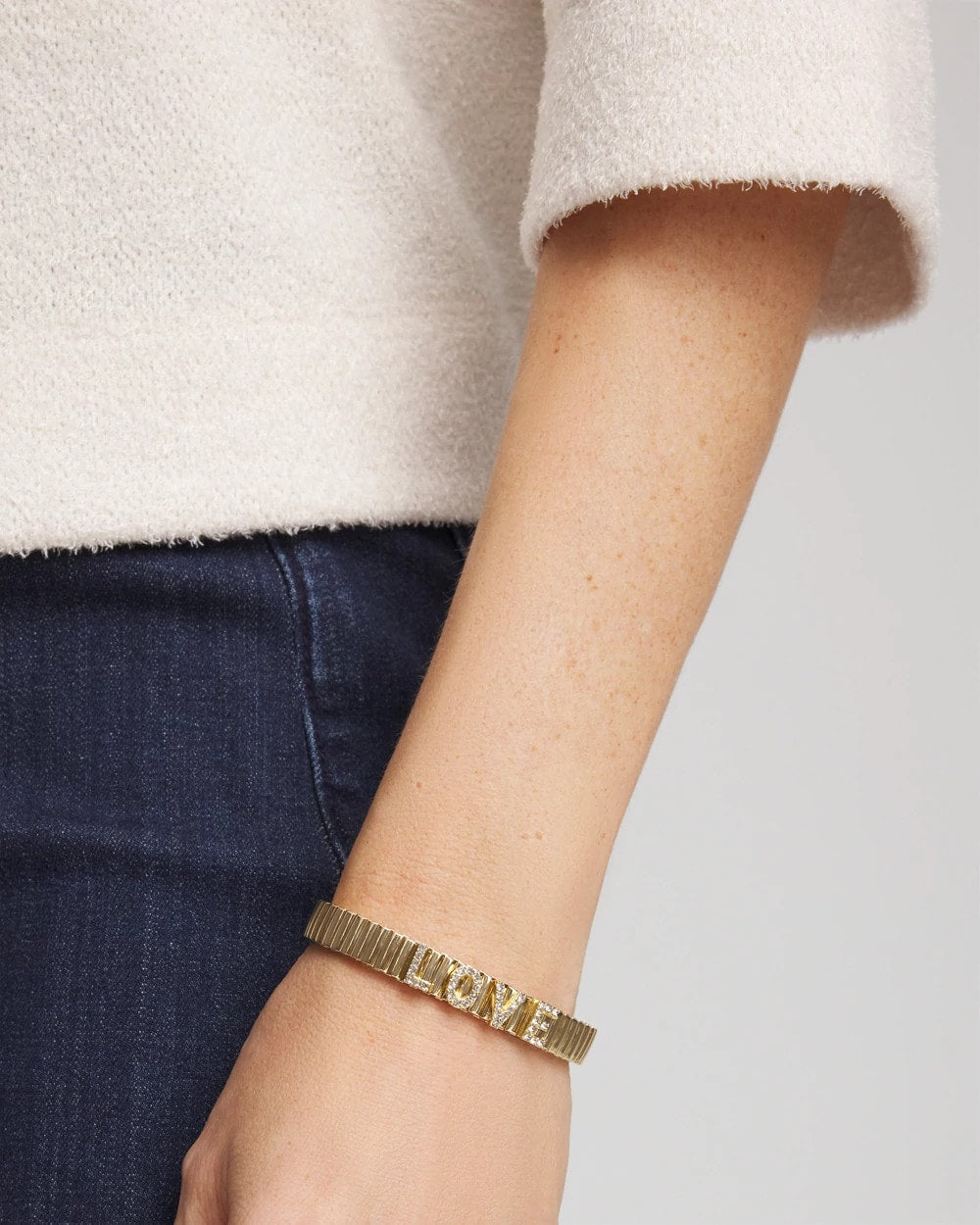 Chico's | Love Watch Band Bracelet/ Gold
