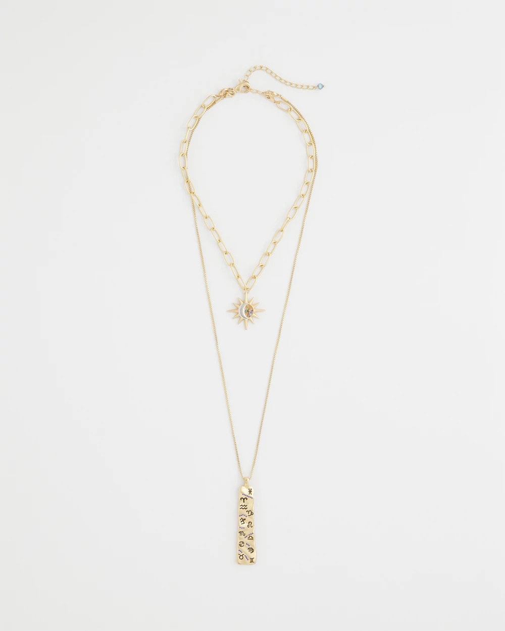 Chico's | Convertible Zodiac Pendant Necklace/ Gold