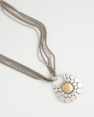 Chico's | Island Metal Pendant Necklace/ Mixed Metals