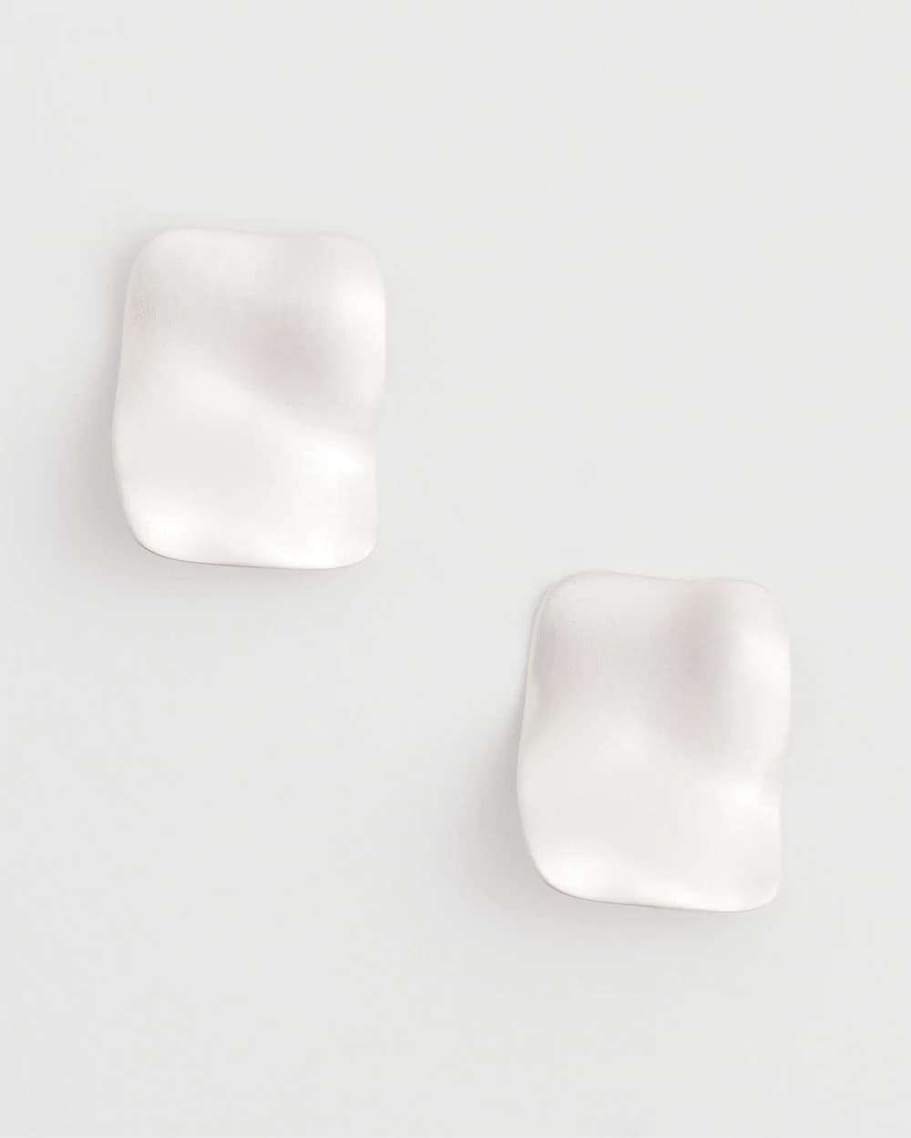 Chico's | Square Oversized Stud Earrings/ Silver