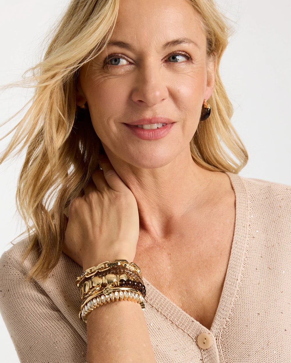 Chico's | Neutral Link Charm Bracelet/ Neutral