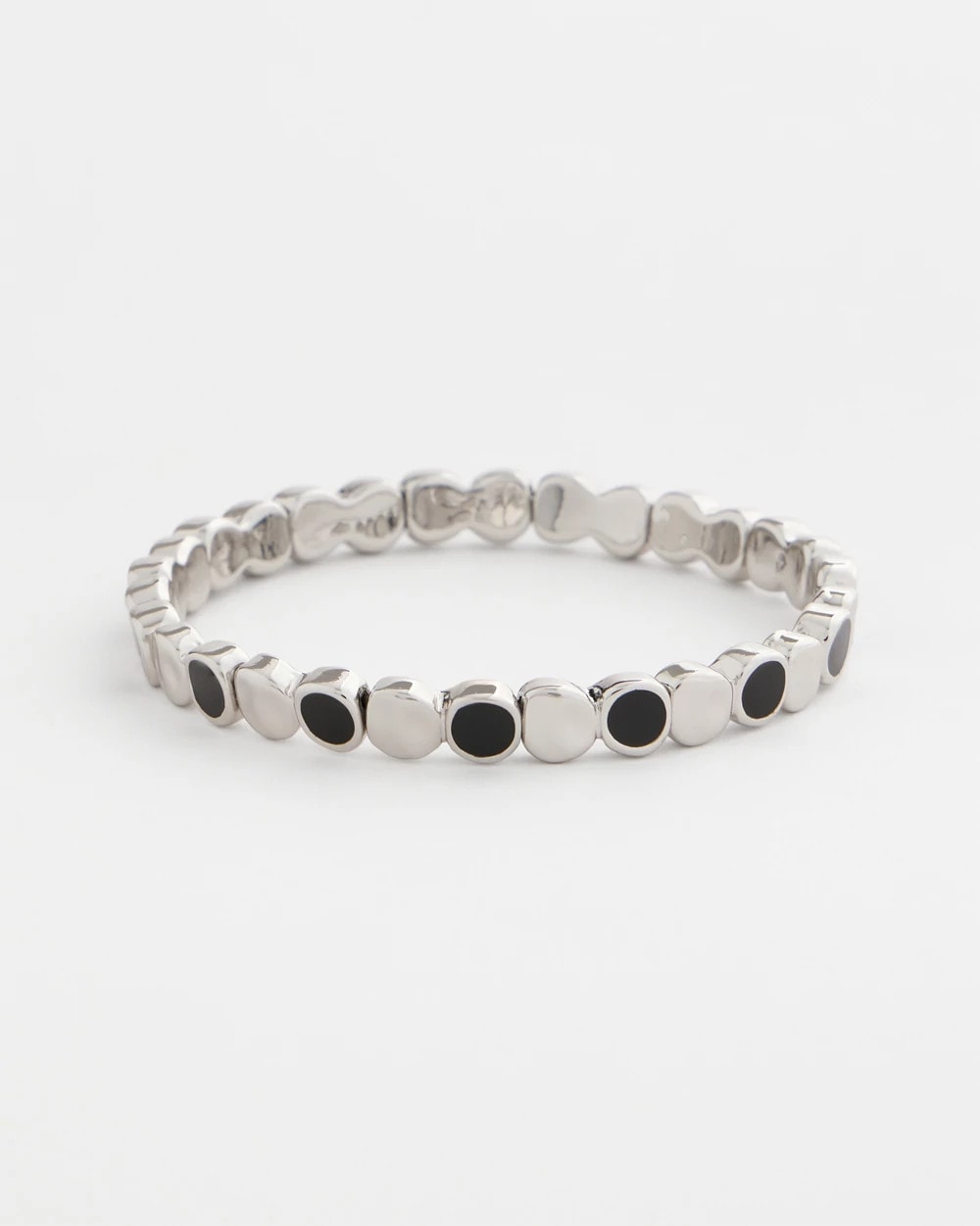 Chico's | Black Mini Circle Stretch Bracelet/ Black