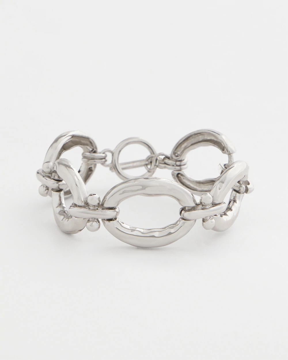 Chico's | Open Link Toggle Bracelet/ Silver