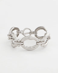 Chico's | Open Link Toggle Bracelet/ Silver