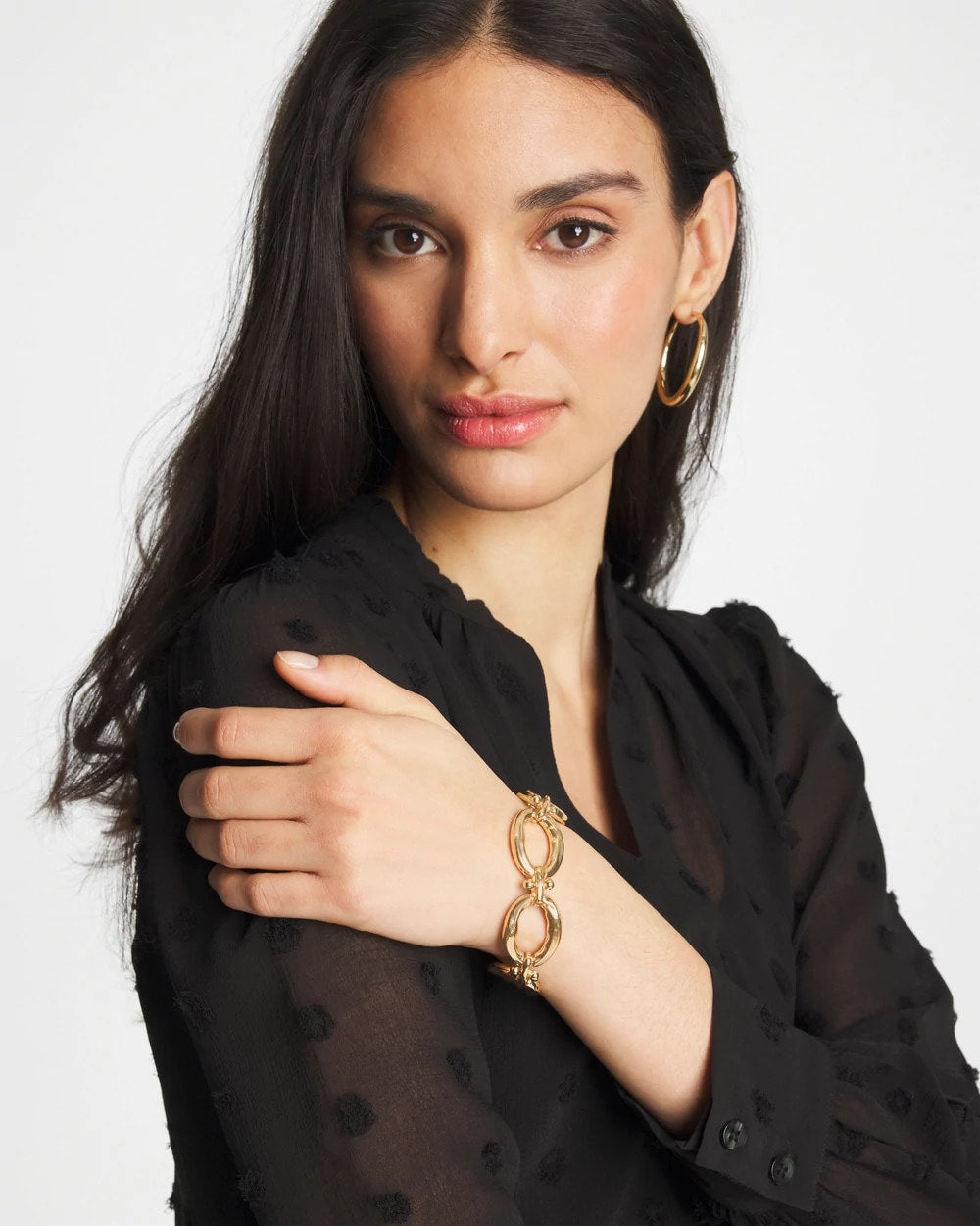 Chico's | Open Link Toggle Bracelet/ Gold