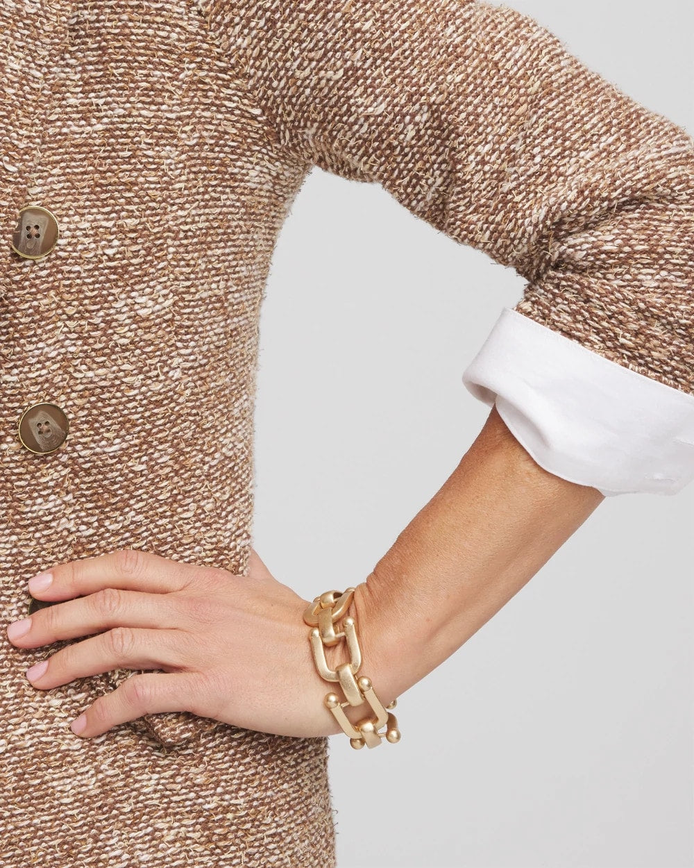 Chico's | Golden Link Chain Bracelet/ Gold