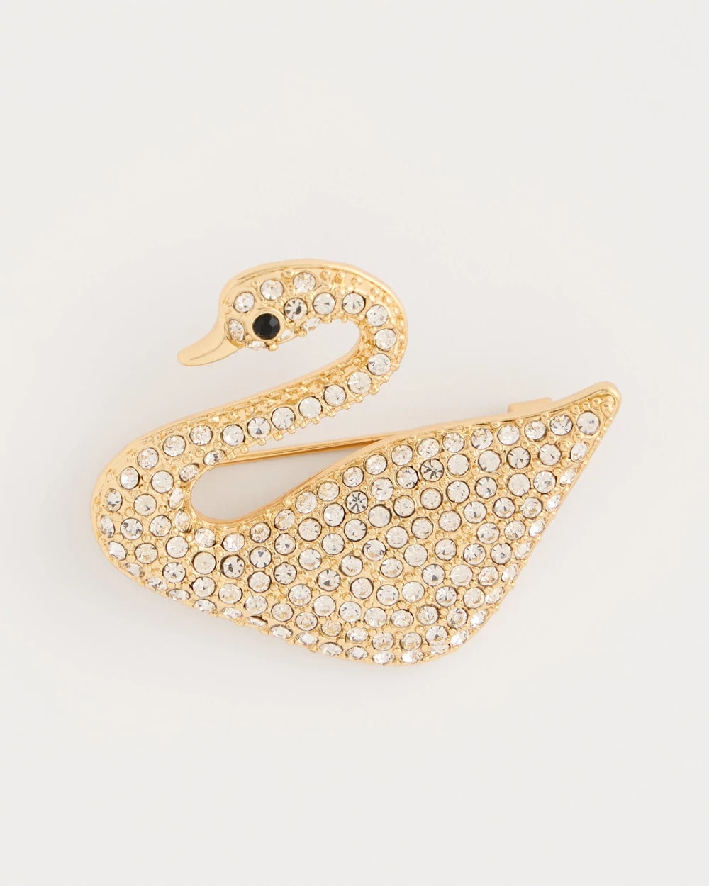 Chico's | Sparkling Swan Brooch/ Gold