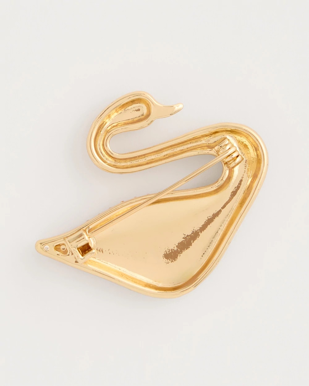 Chico's | Sparkling Swan Brooch/ Gold