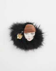 Chico's | Feathered Lady Brooch/ Multi