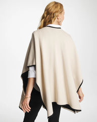 Chico's | Tipped Tulip Patch Pocket Ruana/ Pale Sand