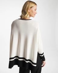 Chico's | Button Detail Poncho/ Ecru