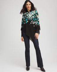 Chico's | Convertible Knit Boatneck Poncho/ Dark Aqua