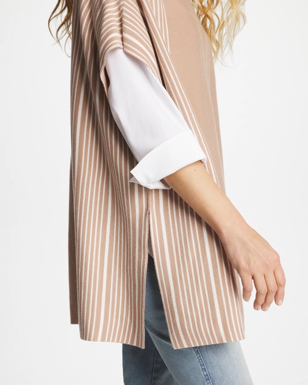Chico's | Turtleneck Sweater Poncho/ Vanilla Chai