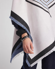 Chico's | Woven Reversible Ruana/ Passport Blue