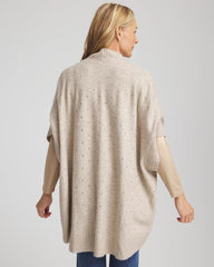Chico's | Embellished Cocoon Ruana/ Neutral