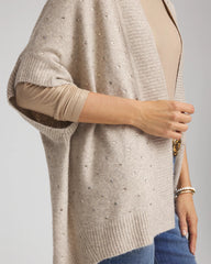 Chico's | Embellished Cocoon Ruana/ Neutral