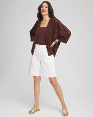 Chico's | Short Woven Kimono/ Cacao