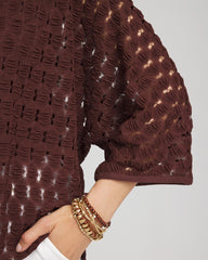 Chico's | Short Woven Kimono/ Cacao