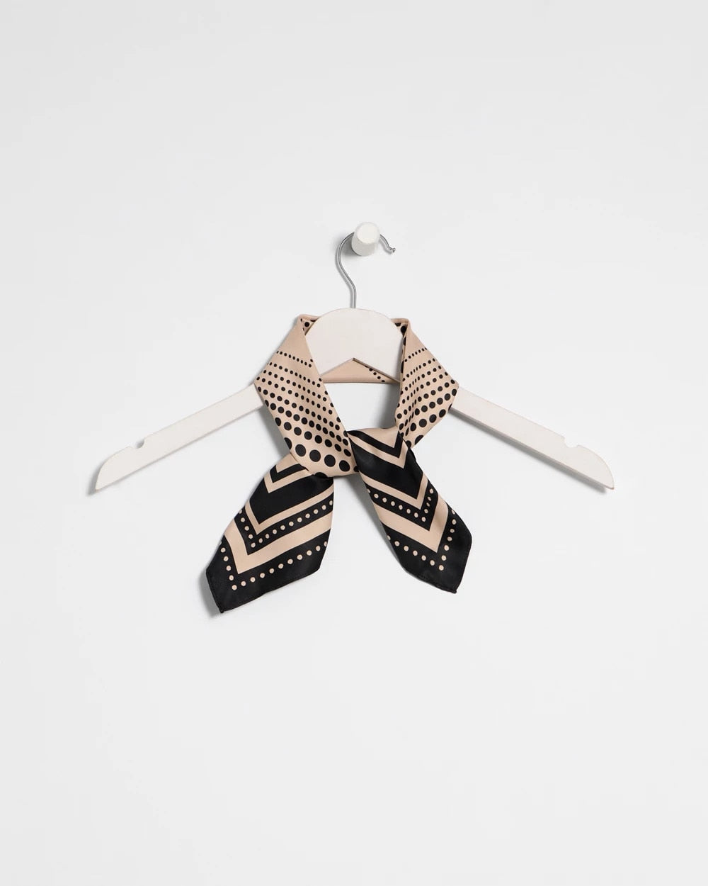 Chico's | Polka Dot Square Scarf/ Black