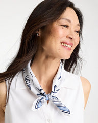 Chico's | Beach Square Scarf/ Passport Blue