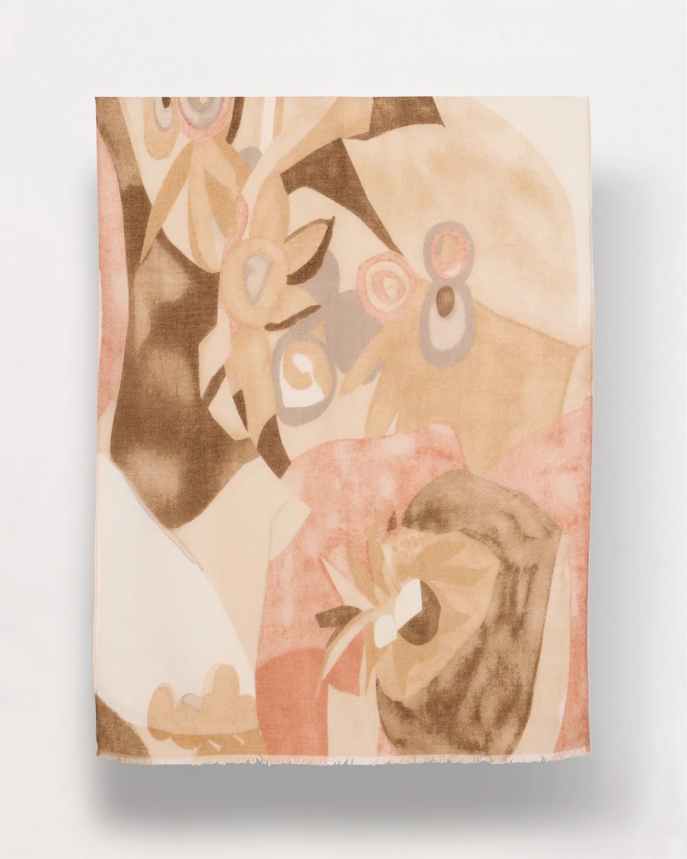Chico's | Neutral Floral Oblong Scarf/ Neutral