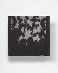 Chico's | Floral Burnout Oblong Scarf/ Black