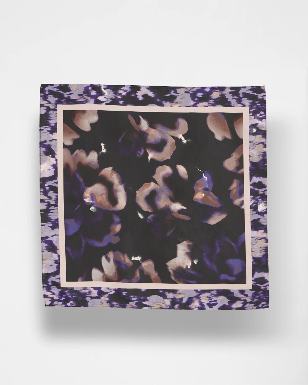 Chico's | Fjord Flora Square Neckerchief Scarf/ Black