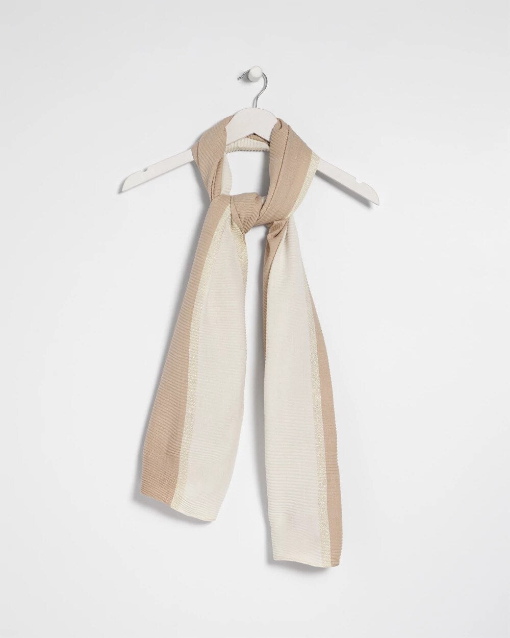 Chico's | Ombre Pleated Oblong Scarf/ Neutral