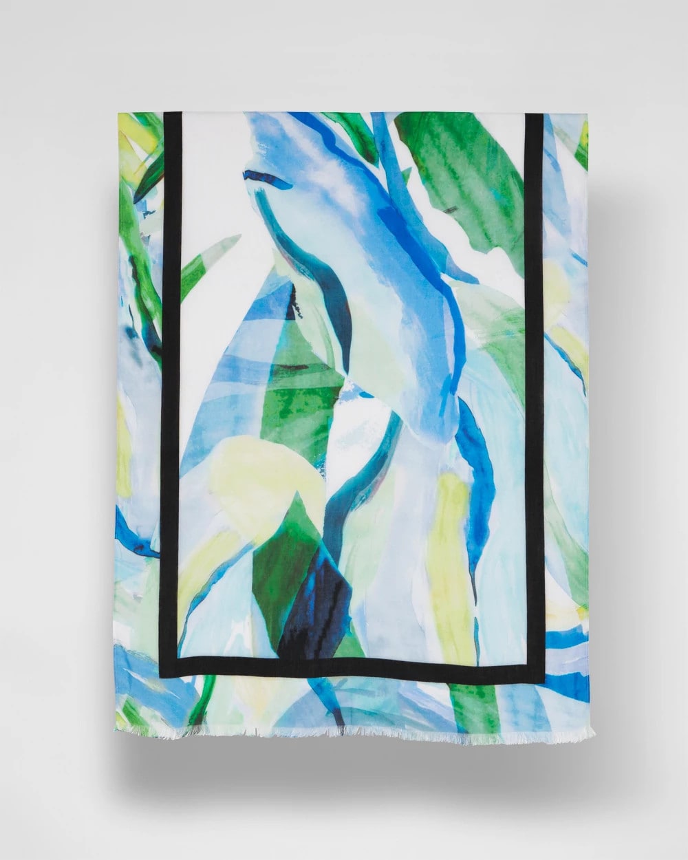 Chico's | Blooming Brush Oblong Scarf/ Amparo Blue