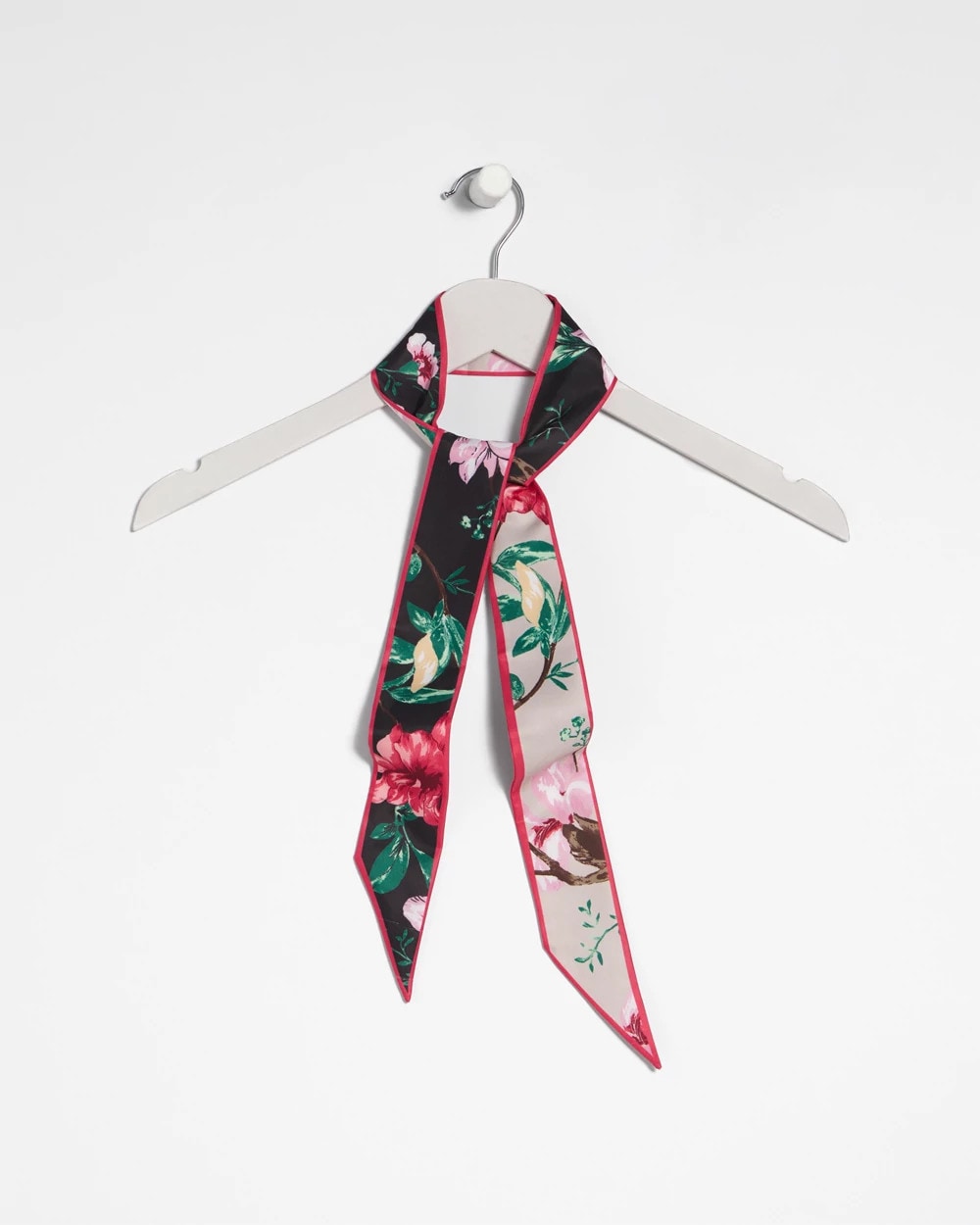 Chico's | Kyoto Bloom Skinny Scarf/ Black