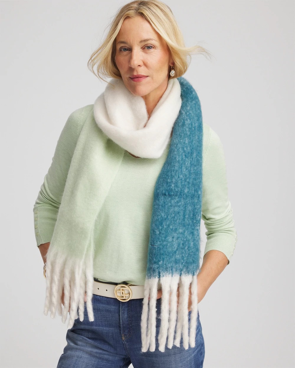 Chico's | Cozy Ombre Oblong Scarf/ Cool Multi