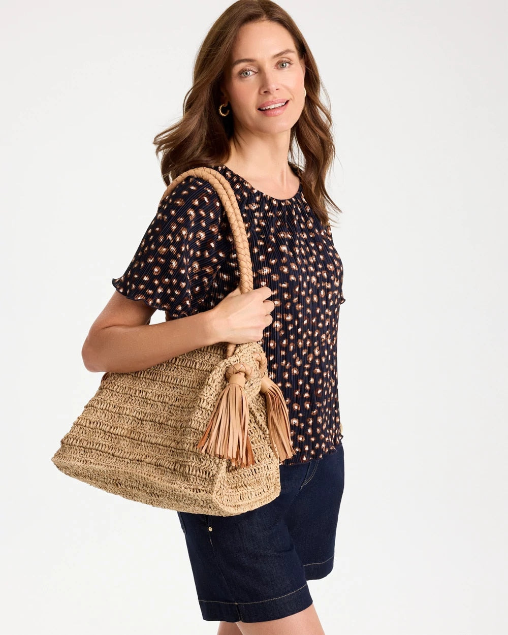 Chico's | Chico's x Romi Boho 4-Tassel Tote/ Natural