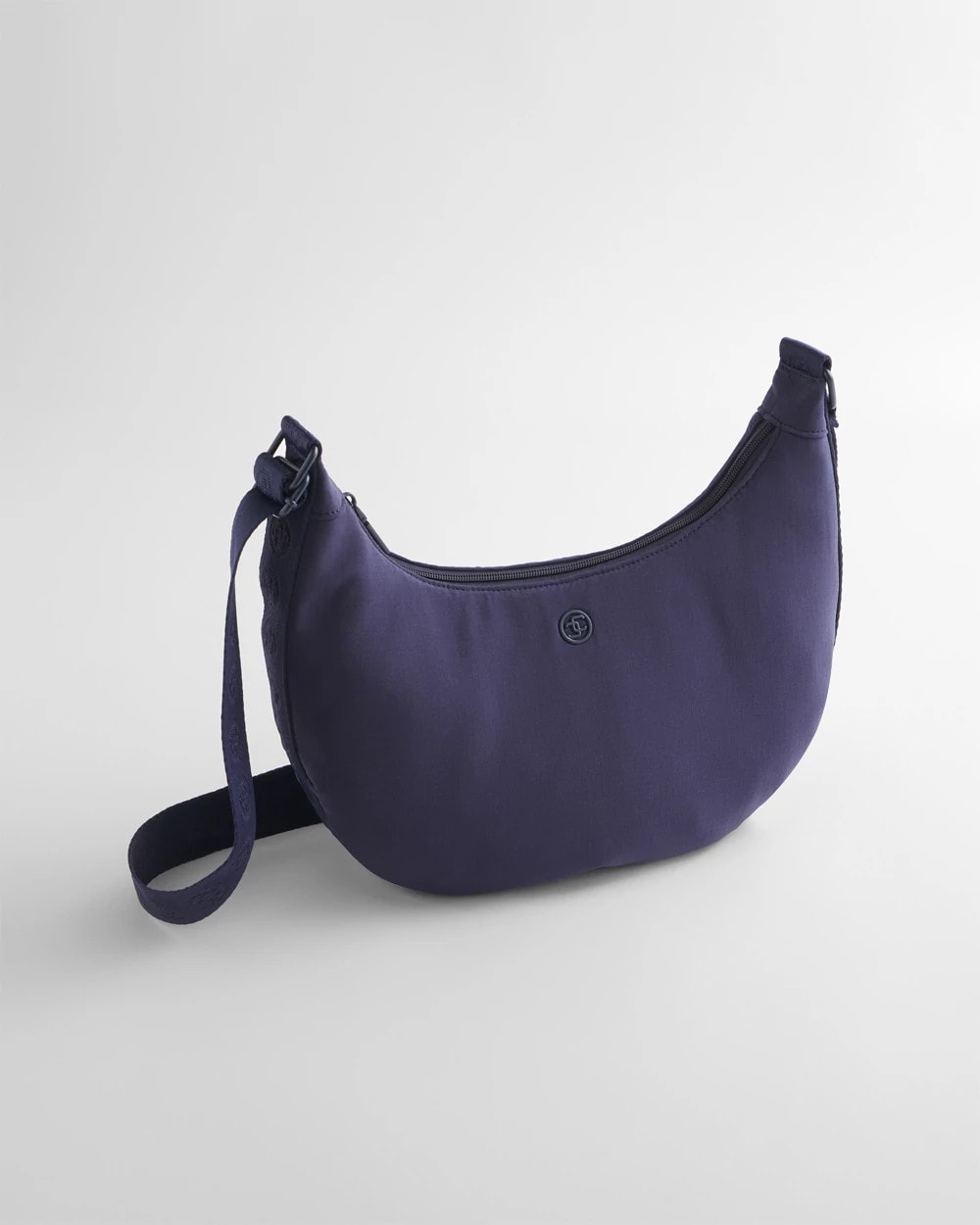Chico's | Ripstop Crescent Crossbody Sling Bag/ Passport Blue
