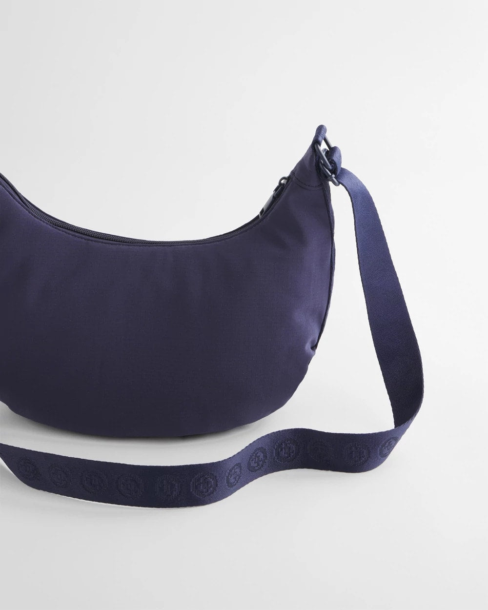 Chico's | Ripstop Crescent Crossbody Sling Bag/ Passport Blue