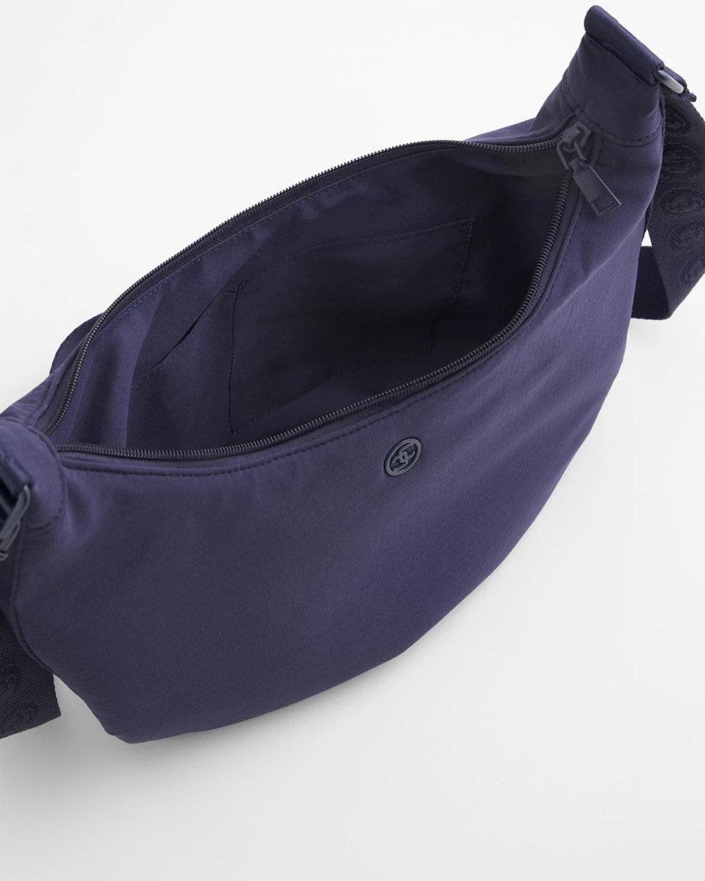 Chico's | Ripstop Crescent Crossbody Sling Bag/ Passport Blue
