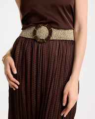 Chico's | Chico's x Romi Galaxy Stretch Belt/ Beige