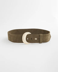 Chico's | Green Faux Suede Sash Belt/ Green