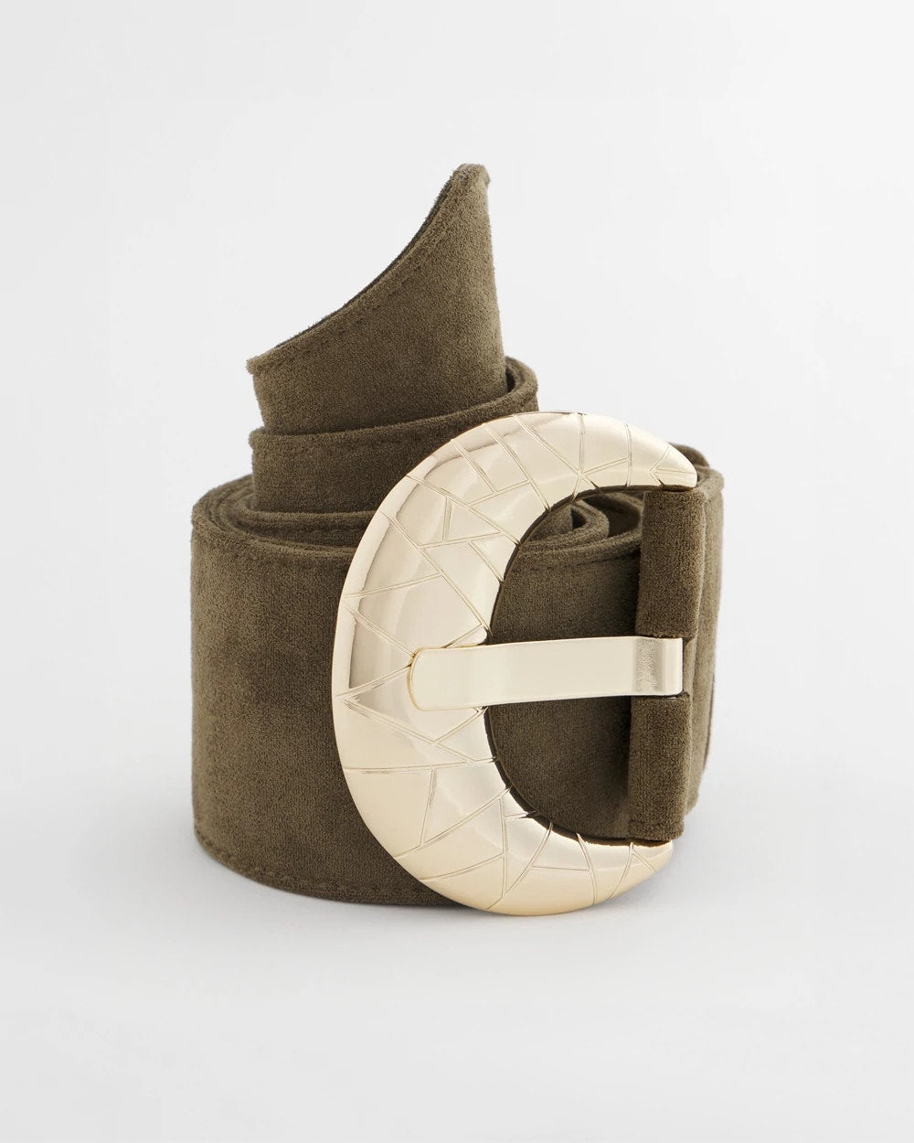 Chico's | Green Faux Suede Sash Belt/ Green