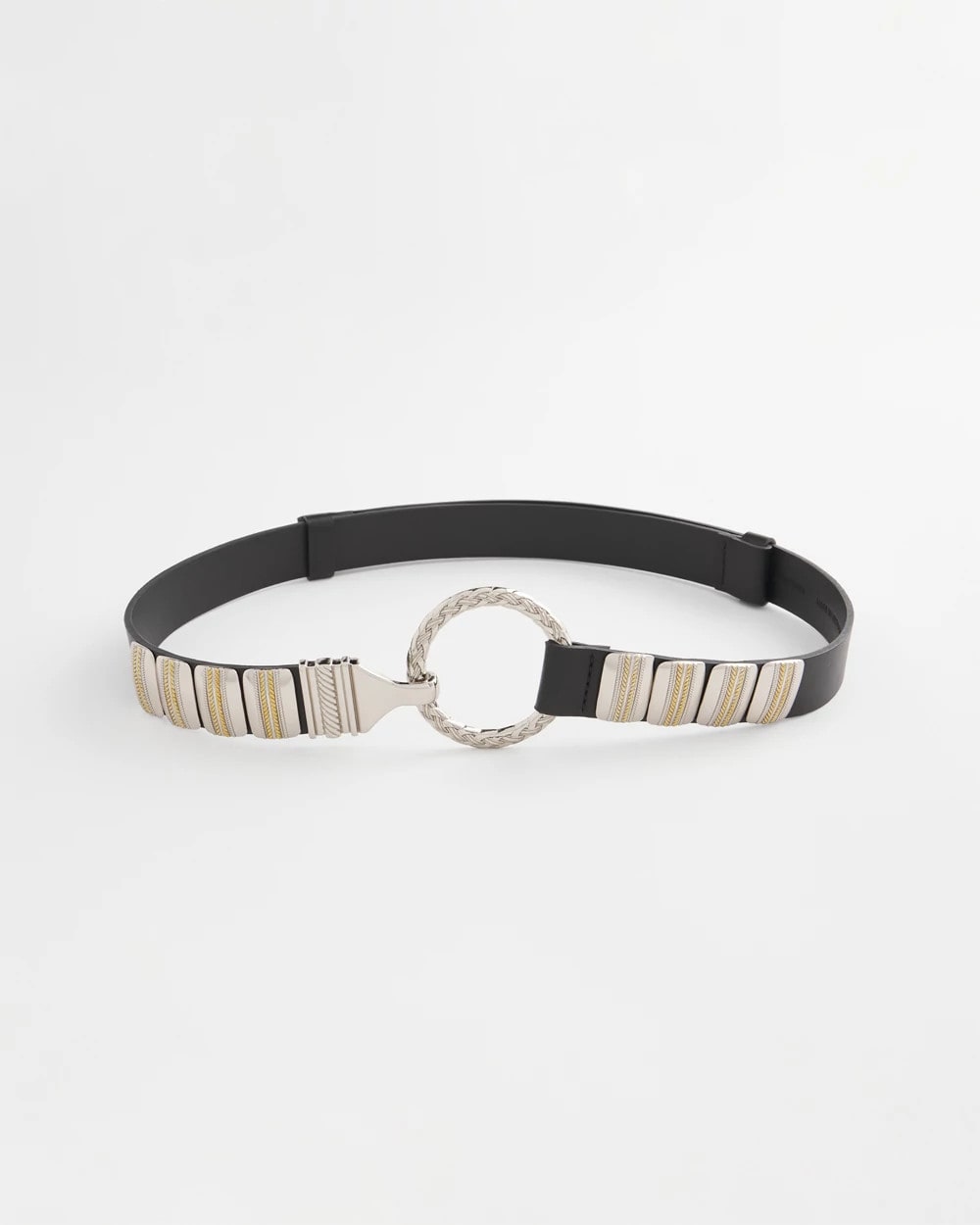 Chico's | Mixed Metal Clasp Belt/ Black