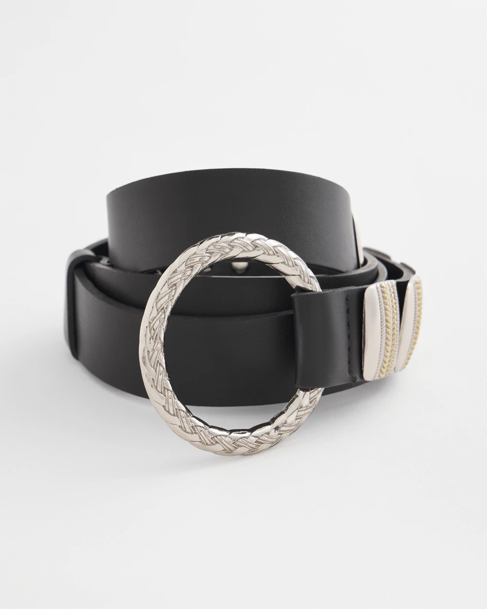 Chico's | Mixed Metal Clasp Belt/ Black
