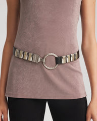Chico's | Mixed Metal Clasp Belt/ Black
