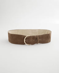 Chico's | Suede Pull Through Sash Belt/ Topaz Smoke
