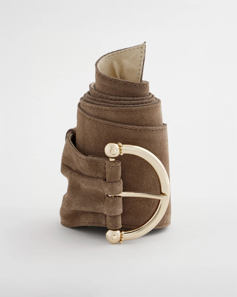Chico's | Suede Pull Through Sash Belt/ Topaz Smoke
