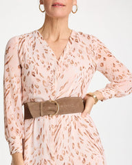 Chico's | Suede Pull Through Sash Belt/ Topaz Smoke