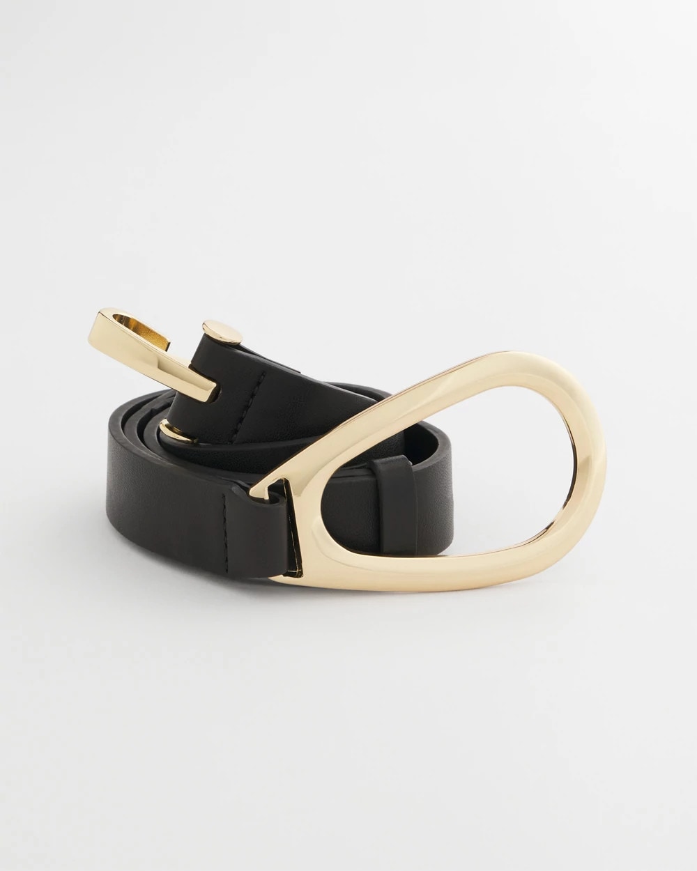 Chico's | Interlock Buckle Slouch Belt/ Black