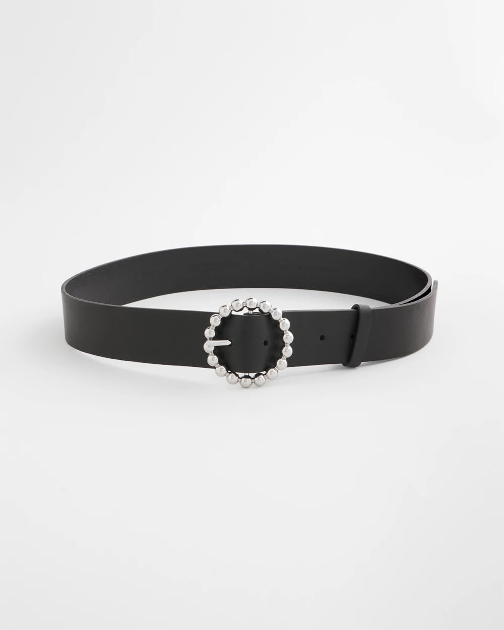 Chico's | Silver Dot Trouser Belt/ Black/Silver