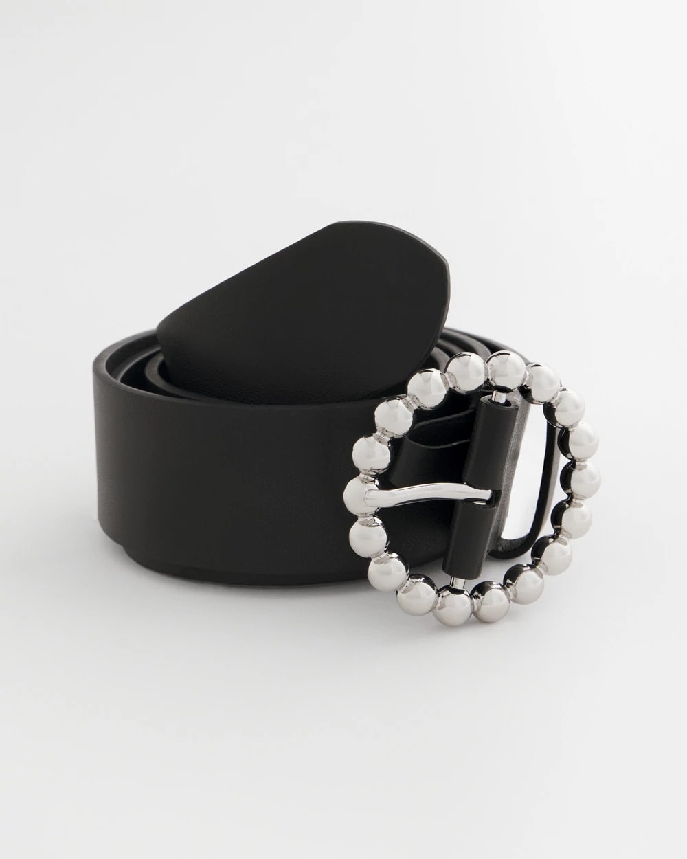 Chico's | Silver Dot Trouser Belt/ Black/Silver