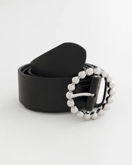 Chico's | Silver Dot Trouser Belt/ Black/Silver